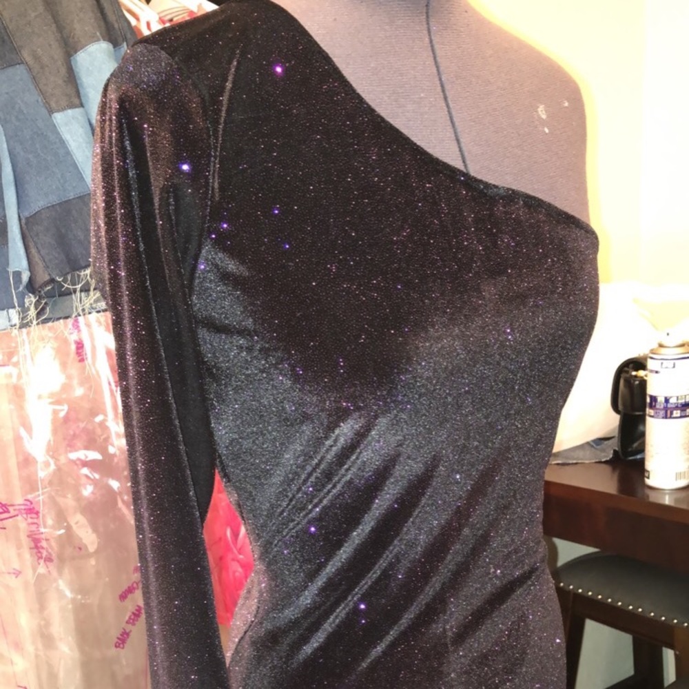 Custom one sleeve body dress small/med fit